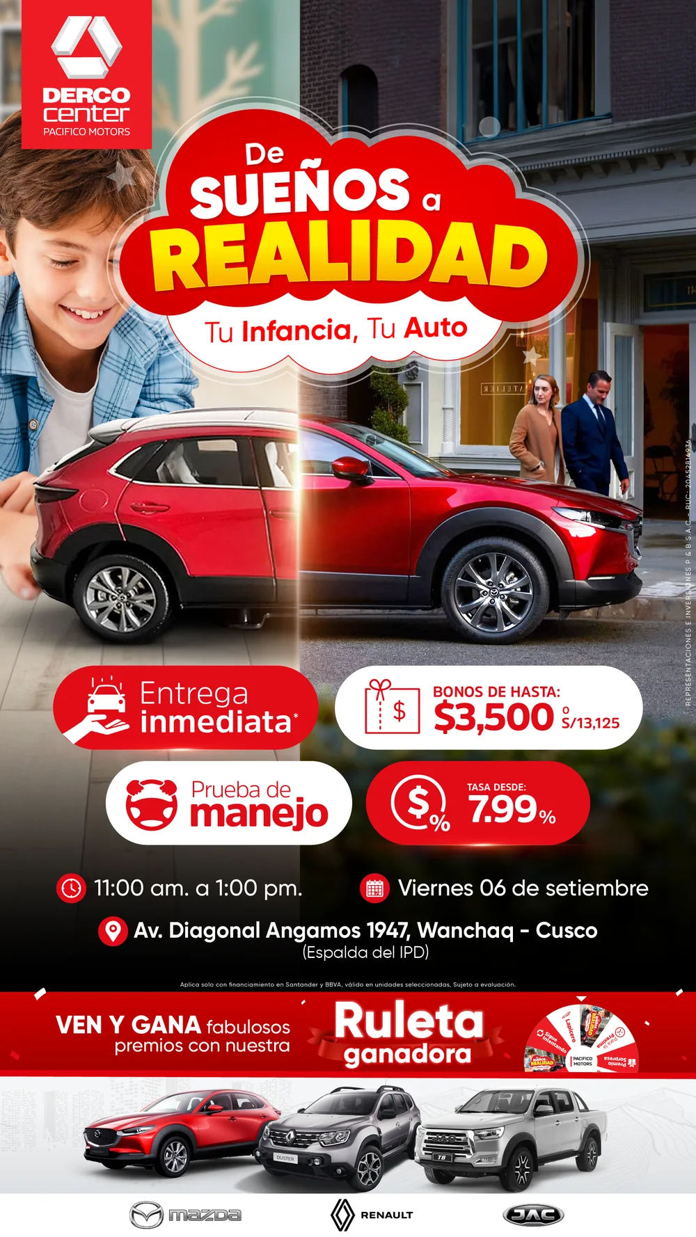 Campaña de marketing para el concesionario Pacífico Motors